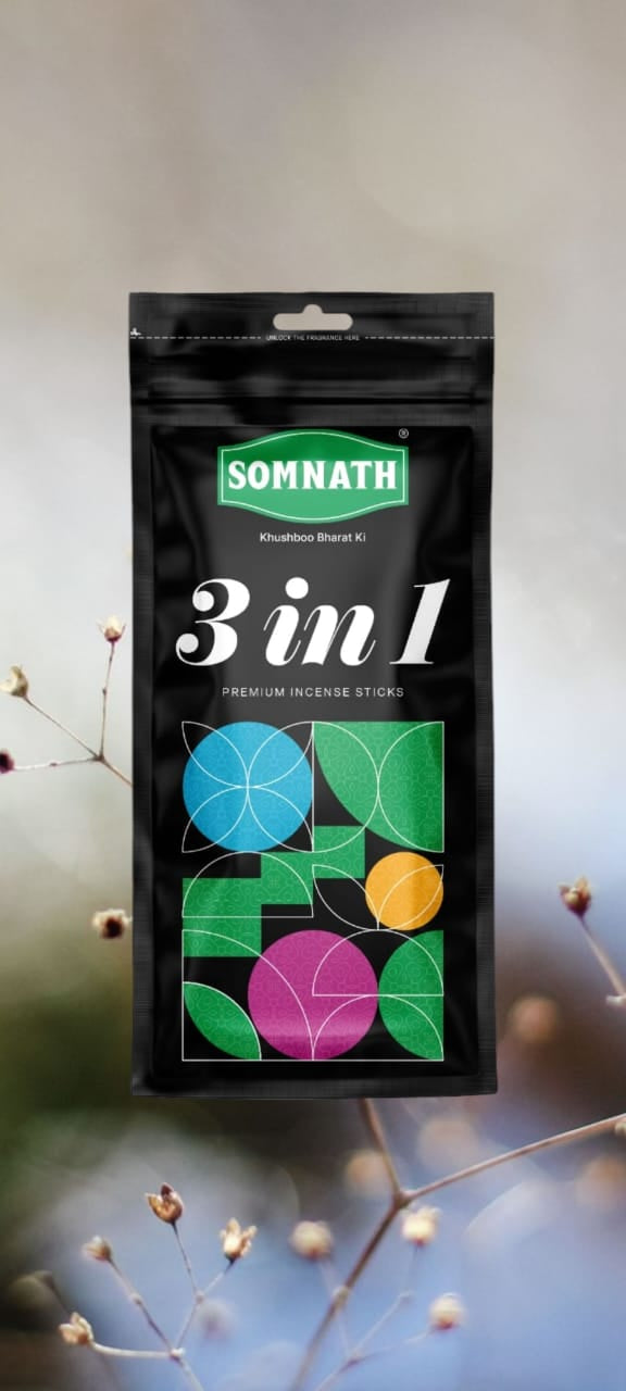 3 in 1 Agarbatti | 100% Charcoal Free Incense Sticks.