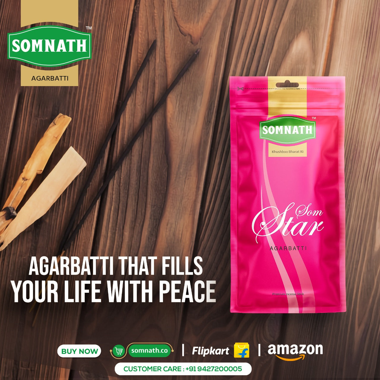 Som Star Agarbatti | Incense Sticks.