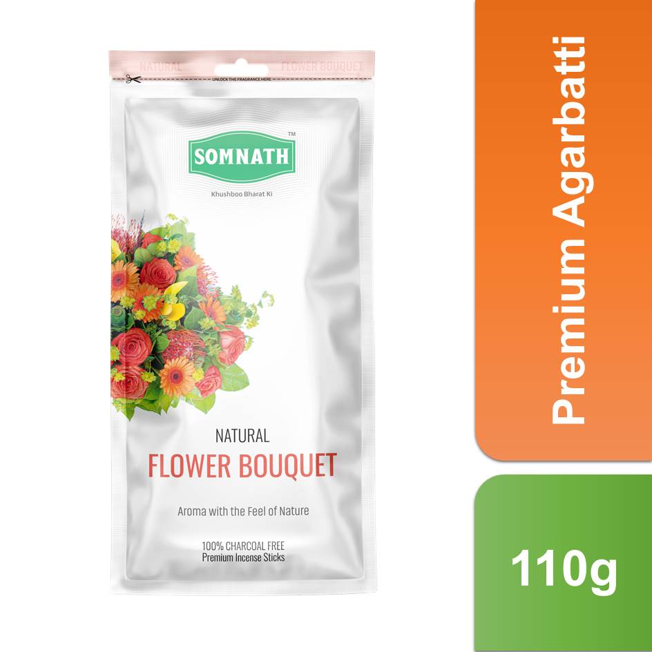 Natural Flower Bouquet Agarbatti | 100% Charcoal Free Incense Sticks