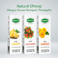 Natural Dhoop  Dry Stick Combo (Mogra,Flower Bouquet, Pineapple).