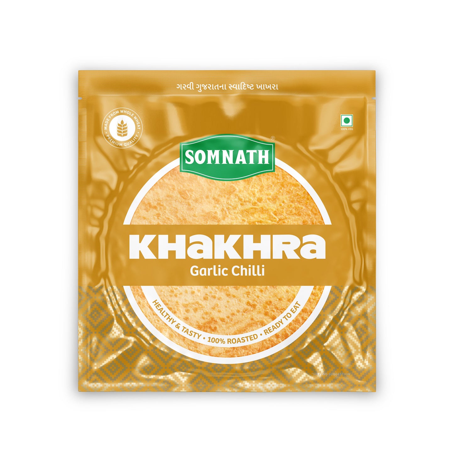 Somnath Garlic Chilli khakhra