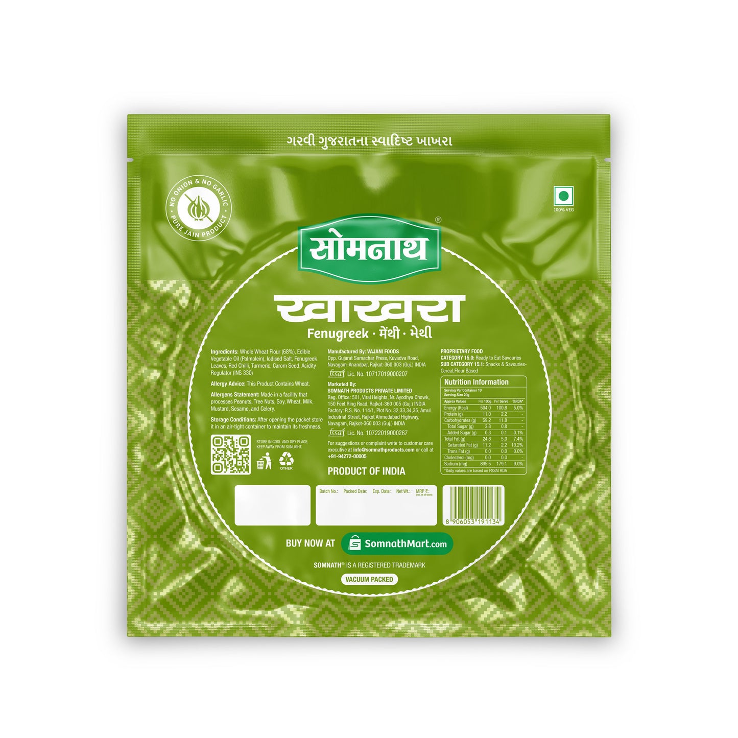 Somnath Methi Khakhra