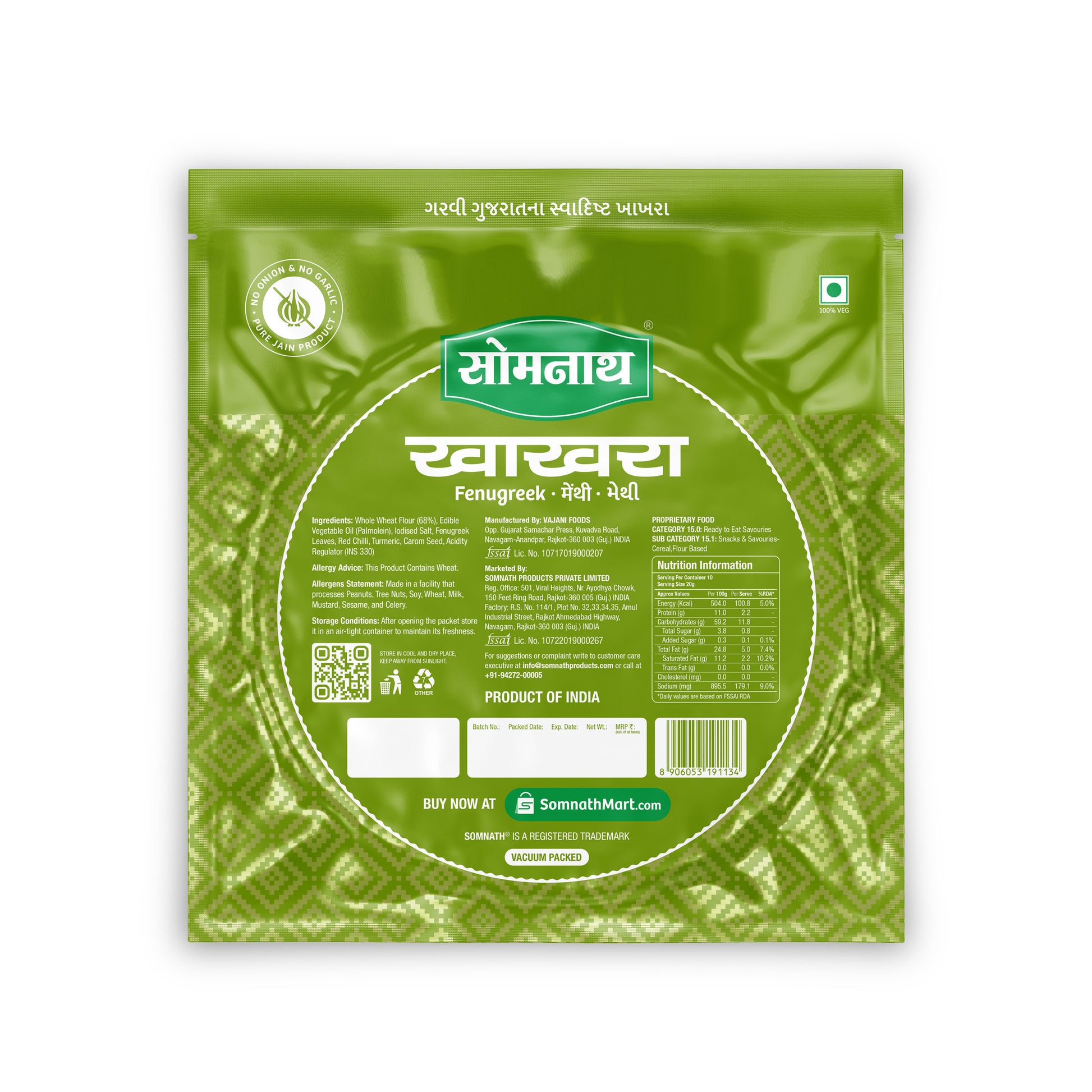 Somnath Methi Khakhra