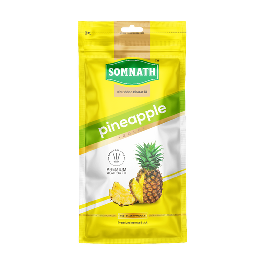 pineapple-gold-agarbatti,-100%-charcoal-free-incense-sticks